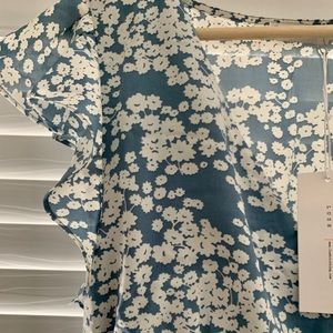 Dusty Blue Floral Boutique dress
